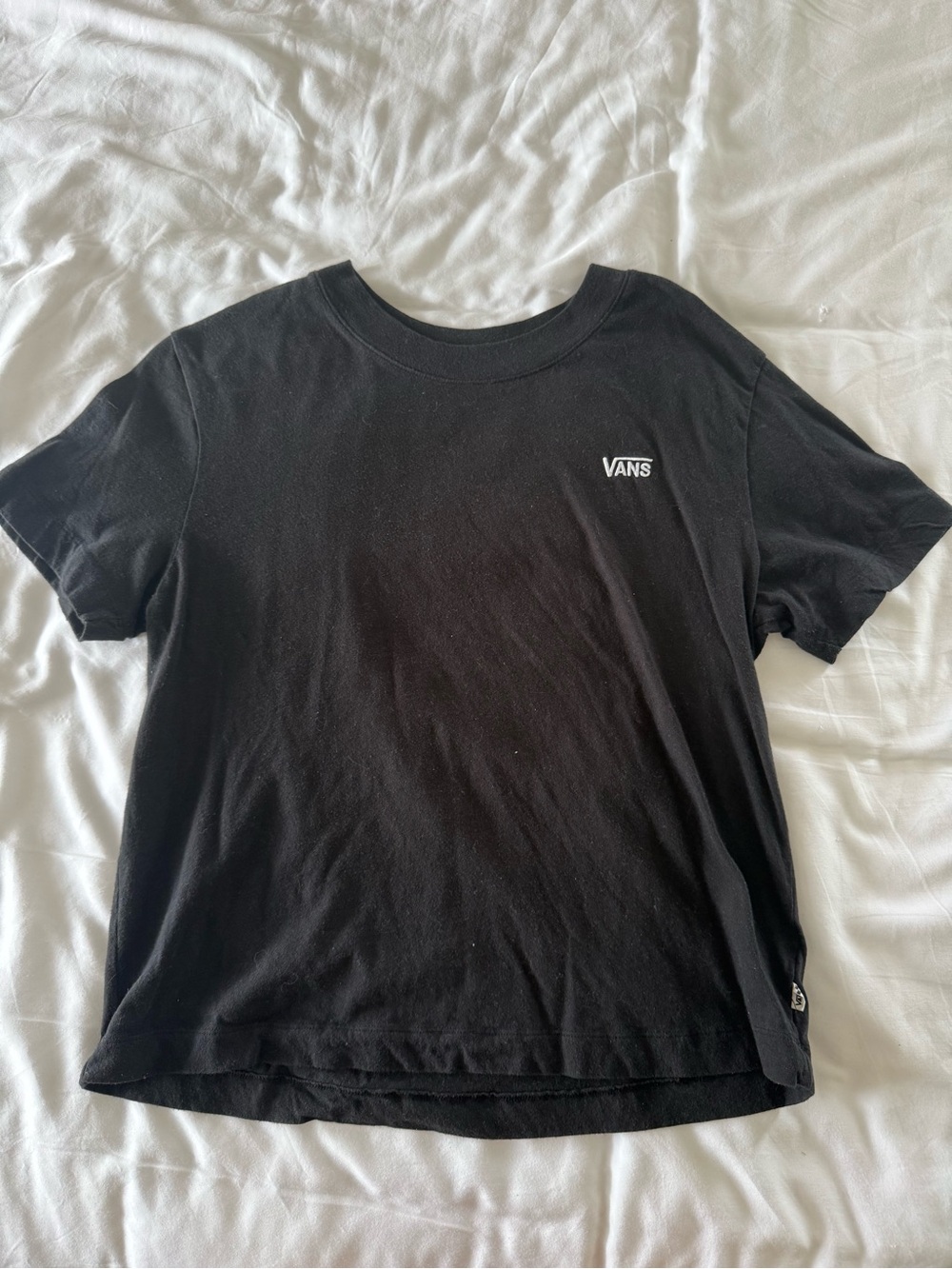 Vans Black Short Sleeve Logo Tee